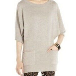 BCBG Maxazria Tan Super Soft Tunic Sweater Size M